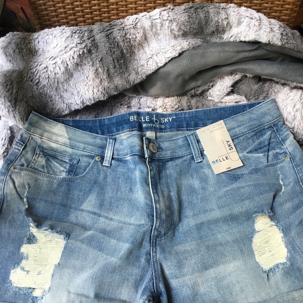 Blue jean shorts